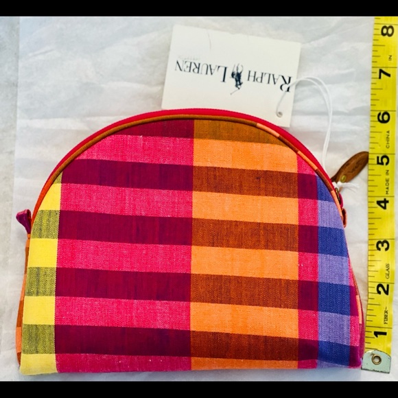 Polo by Ralph Lauren Madras Set of Tote and cosmetic bag. NWT
Vintage 1990s - Picture 11 of 13
